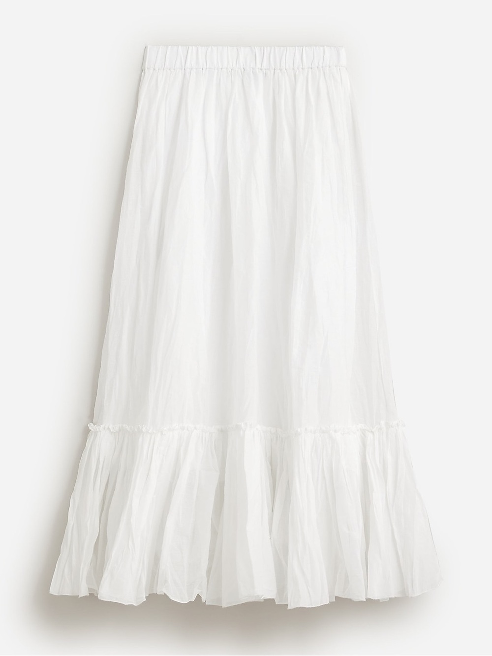 NWT J crew Amelia maxi skirt in crinkle cotton